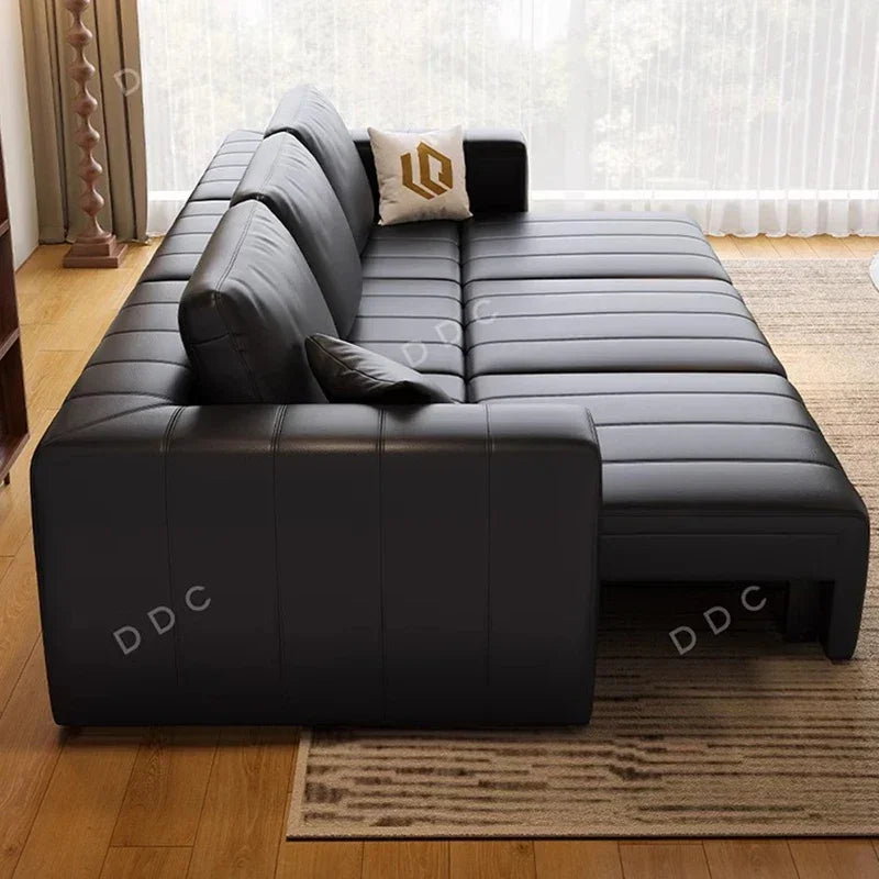 Minimalist Cowhide Reclining Sofas Nordic Luxury Multifunction Living Room Sofa Chaise Lounge Home Furniture Sofy Do Salonu FYSF