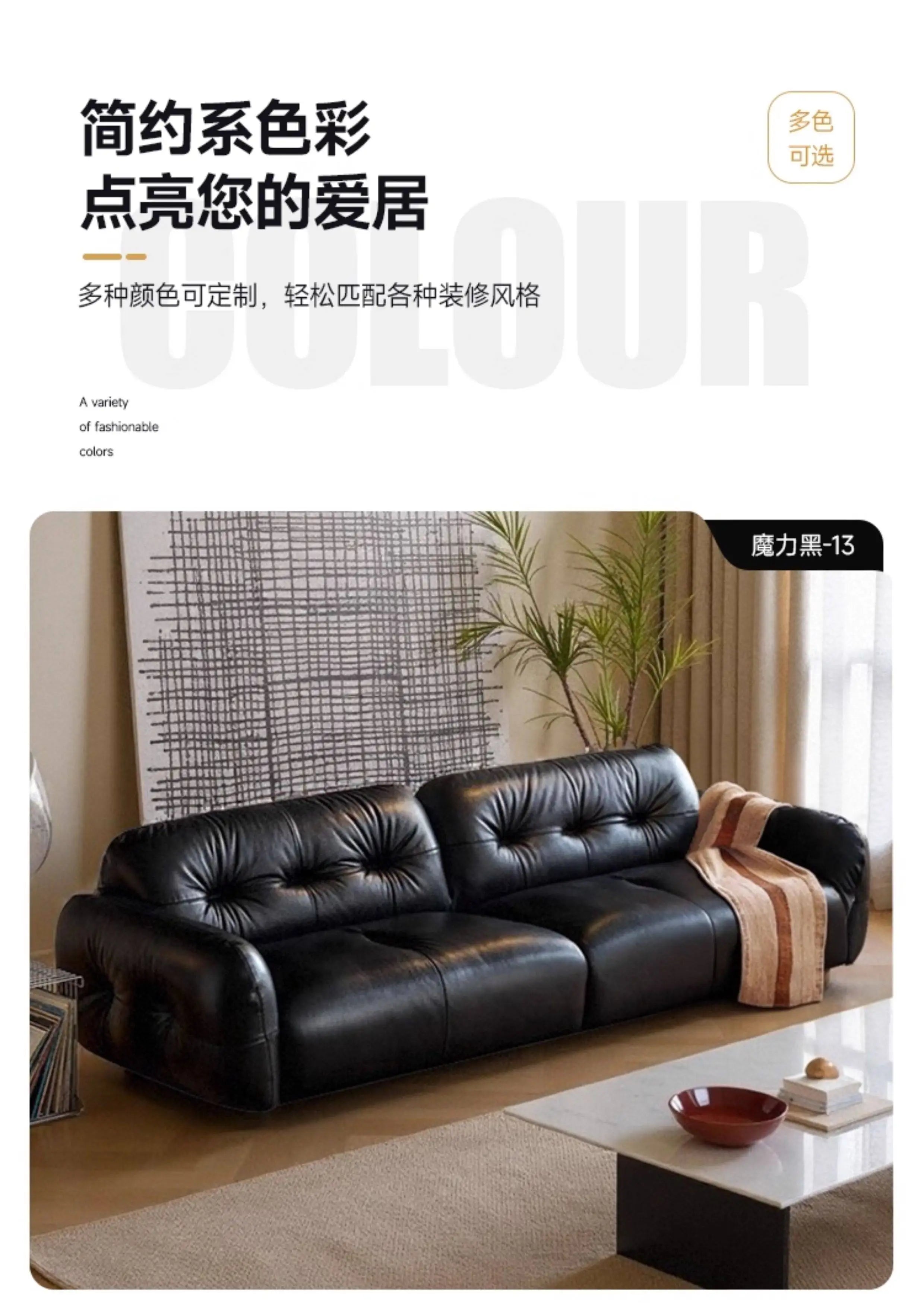 200 220 240 260 280 300 320 340 360 380 400 cm Luxury cowhide genuine leather sofa couch living room sofas Armchair furniture
