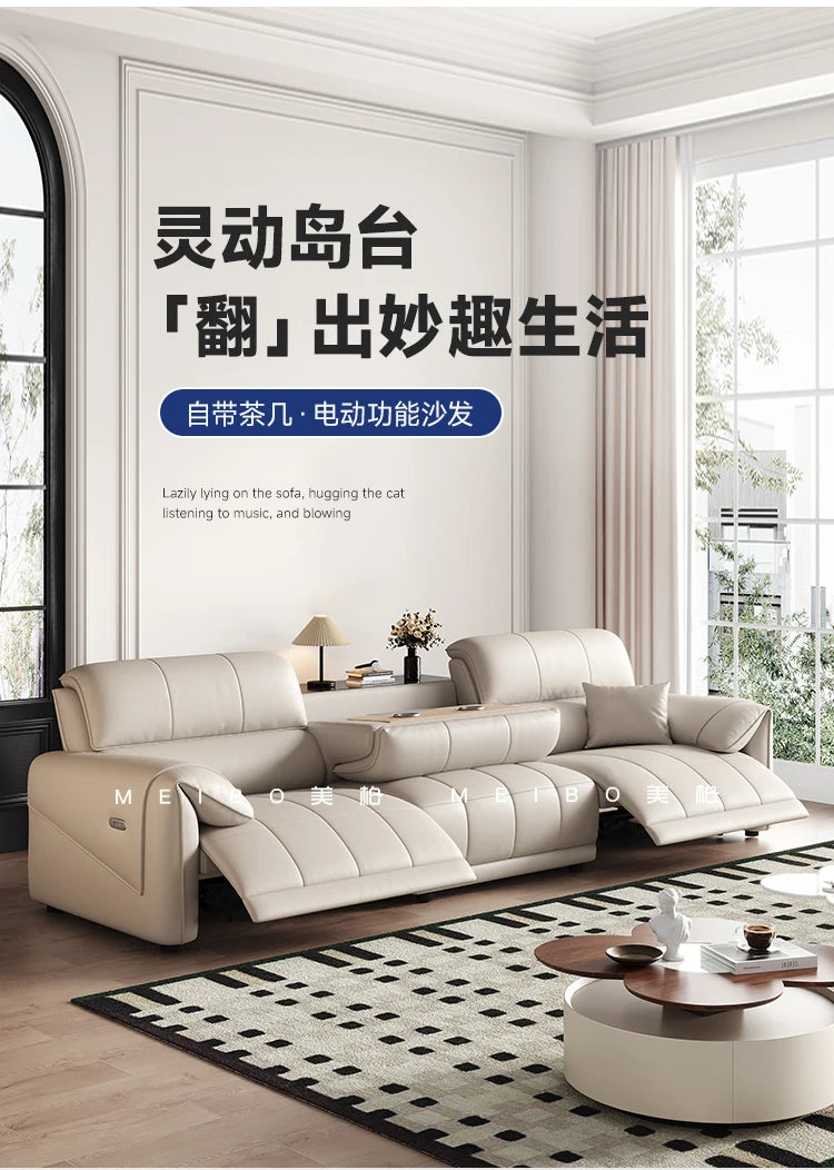 European Style Luxury Electric Reclining Sofas Italian Minimalism Dermis Lazy Futon Sofa Bed Puff Home Furniture Sofa Cama FYRS