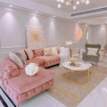 Cheap Pink Living Room Sofas Oversized Luxury Corner Sectional Living Room Sofas Single Modern Couch Wohnzimmer Furniture Home
