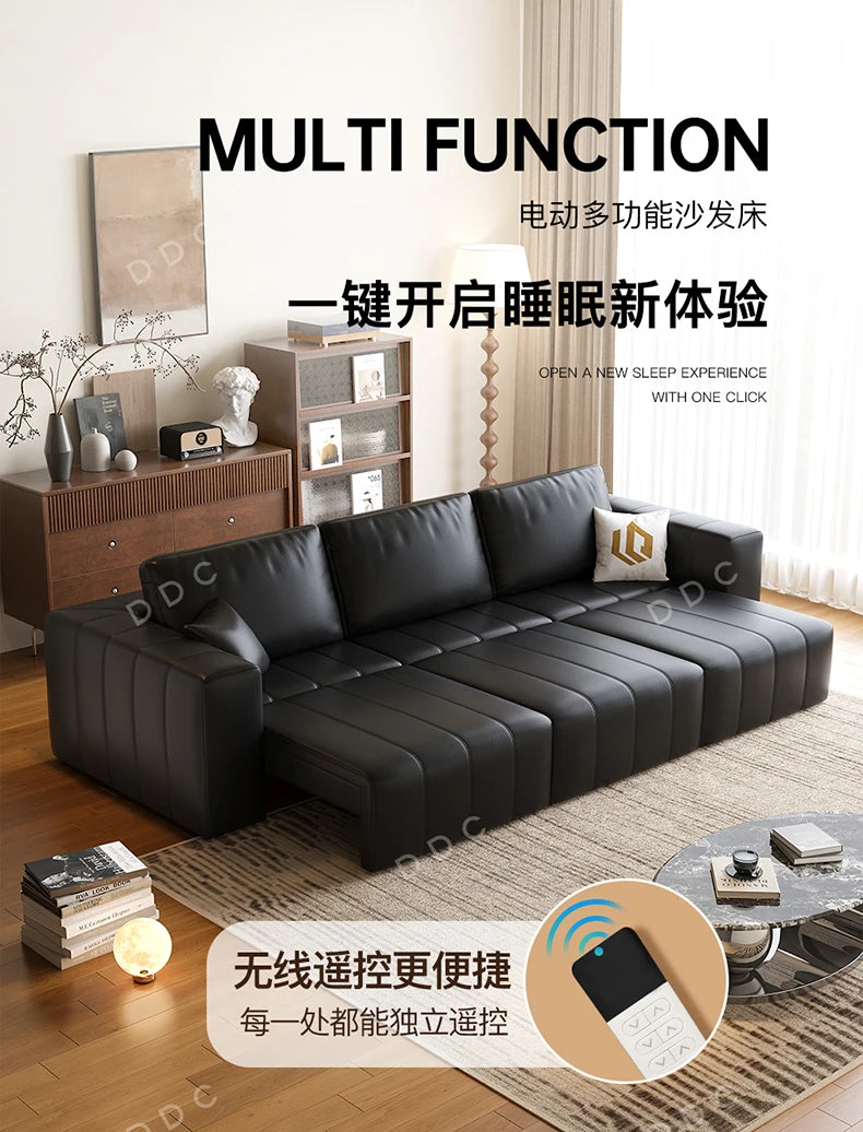 Minimalist Cowhide Reclining Sofas Nordic Luxury Multifunction Living Room Sofa Chaise Lounge Home Furniture Sofy Do Salonu FYSF