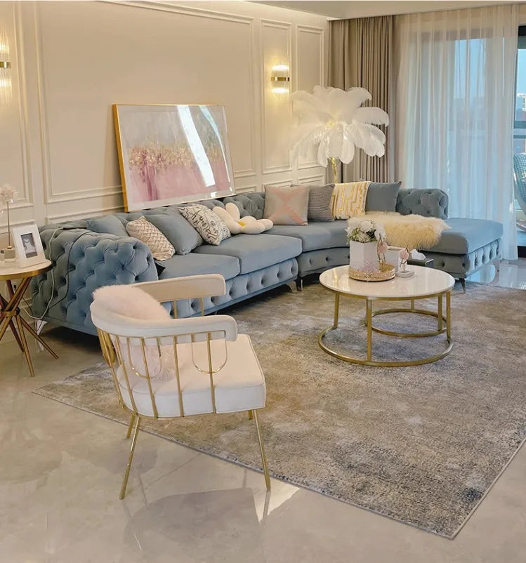 Cheap Pink Living Room Sofas Oversized Luxury Corner Sectional Living Room Sofas Single Modern Couch Wohnzimmer Furniture Home