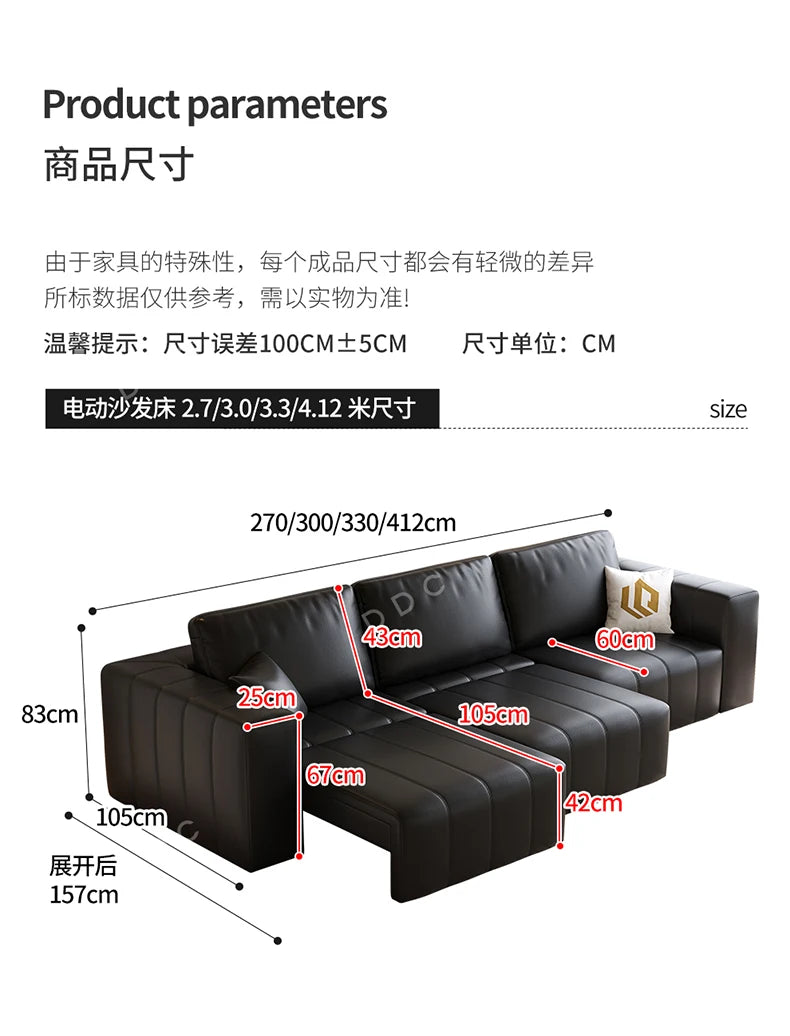 Minimalist Cowhide Reclining Sofas Nordic Luxury Multifunction Living Room Sofa Chaise Lounge Home Furniture Sofy Do Salonu FYSF