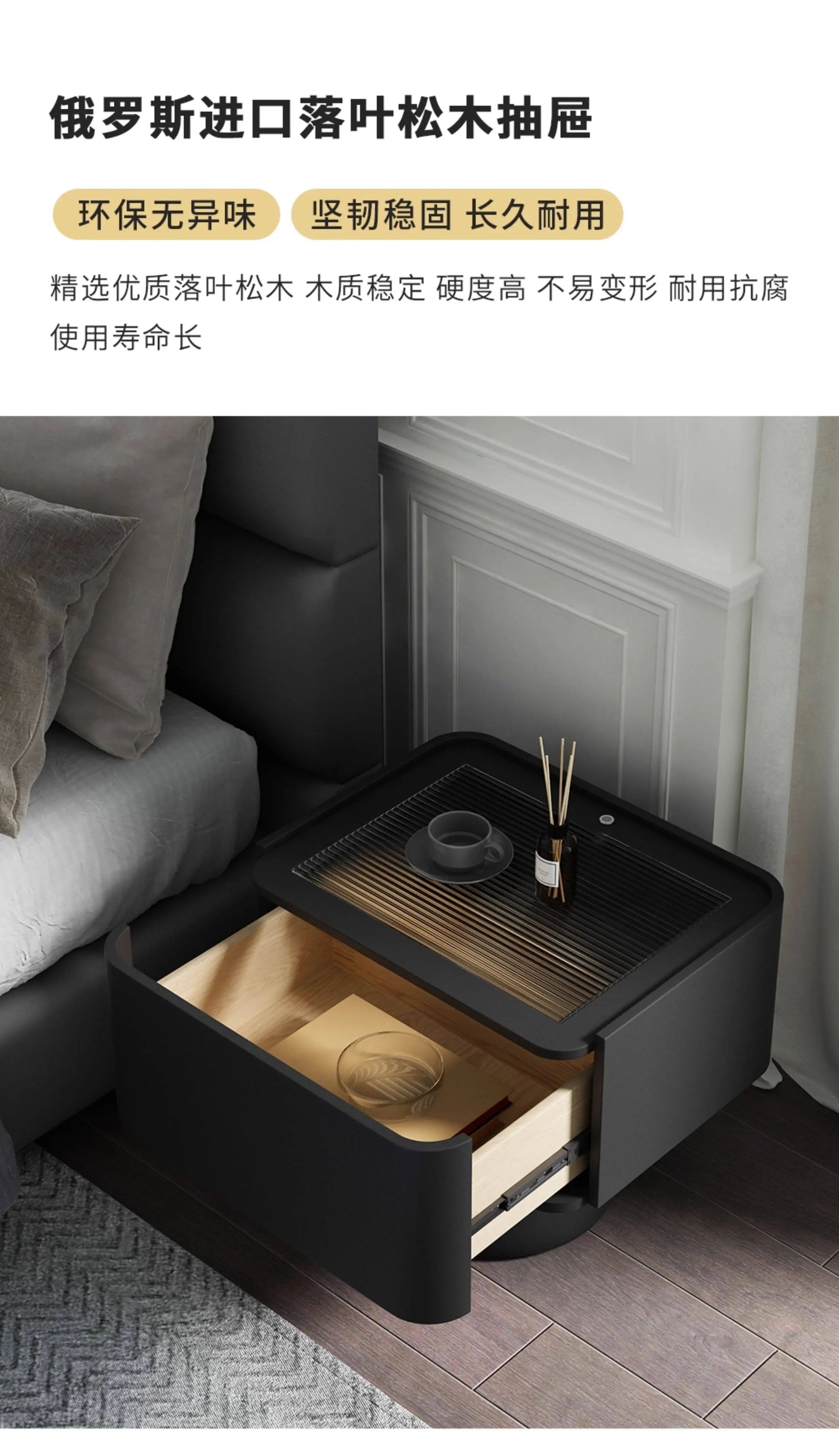 Space Saving Vintage Bedside Table Minimalist Luxury Glamour Nights Table Aesthetic Elegant Mesita De Noche Bedroom Furniture