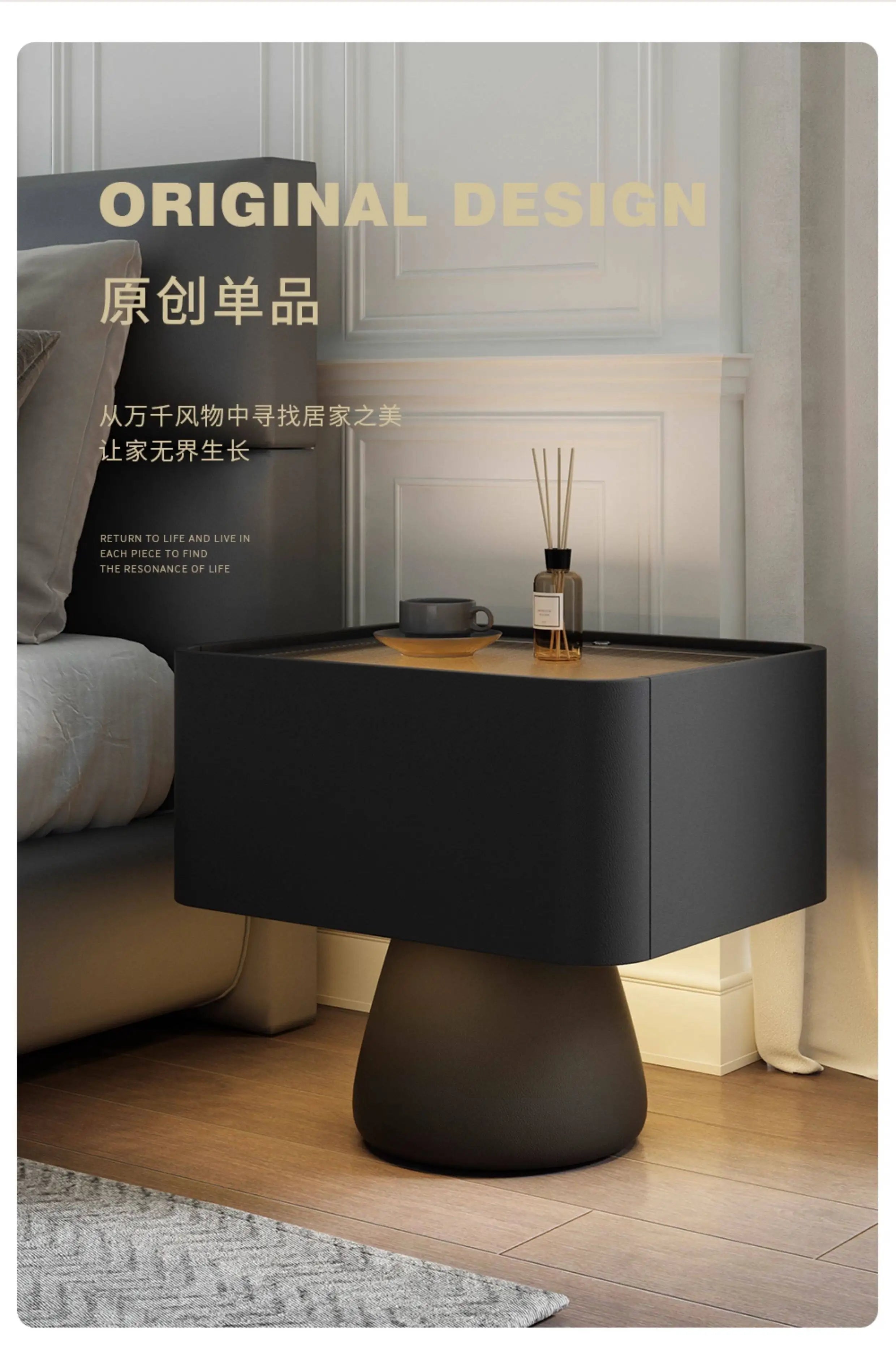 Space Saving Vintage Bedside Table Minimalist Luxury Glamour Nights Table Aesthetic Elegant Mesita De Noche Bedroom Furniture