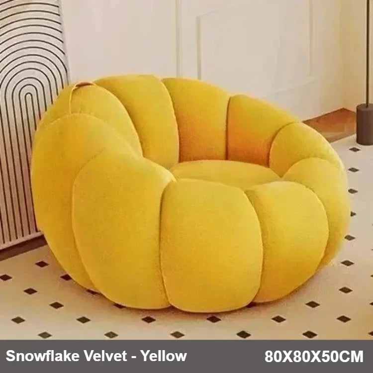 Lazy Pumpkin Sofa Nordic-Style Single Sofa Chair EPS Particle Filling Soft Comfortable Home Living Room Balcony Bedroom Sofa set