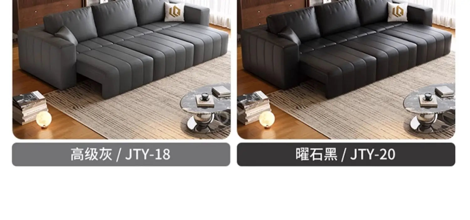 Minimalist Cowhide Reclining Sofas Nordic Luxury Multifunction Living Room Sofa Chaise Lounge Home Furniture Sofy Do Salonu FYSF